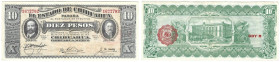 Banknoten, Mexiko / Mexico. Chihuahua. 10 Pesos 1915. Pick: S535. I-