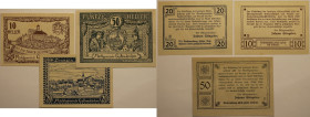 Banknoten, Österreich / Austria, Lots und Sammlungen. Notgeld Gallneukirchen, Marktgemeinde. 10 Heller, 20 Heller, 50 Heller 1920. Katalog Nr.0218a. L...
