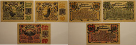 Banknoten, Österreich / Austria, Lots und Sammlungen. Notgeld Blindenmarkt, Gemeinde. 10 Heller, 20 Heller, 50 Heller 1920. Katalog Nr.0093IIa. Lot vo...