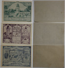 Banknoten, Österreich / Austria, Lots und Sammlungen. Notgeld Baumgartenberg, Gemeinde. 20, 30, 50 Heller 1920. Lot von 3 Banknoten. II