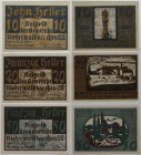 Banknoten, Österreich / Austria, Lots und Sammlungen. Notgeld Niederwaldkirchen Gemeinde. 10, 20, 50 Heller 1920. Katalog Nr.0673Ia. Lot von 3 Banknot...