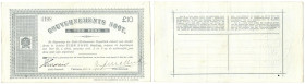 Banknoten, Südafrika / South Africa. Pretoria. 10 Pounds 28.5.1900 Gouvernements Noot. I-