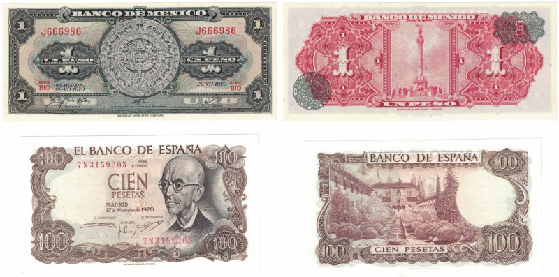 Banknoten, Lots und Sammlungen Banknoten. Spanien / Spain. 100 Pesetas 17.11.70 ...