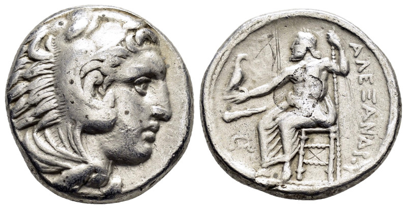 KINGS of MACEDON. Alexander III.(336-323 BC).Mylasa(?).Tetradrachm.

Obv : Head ...