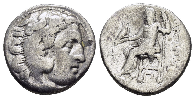 KINGS OF MACEDON. Alexander III 'the Great' (336-323 BC). Drachm. Kolophon.

Obv...