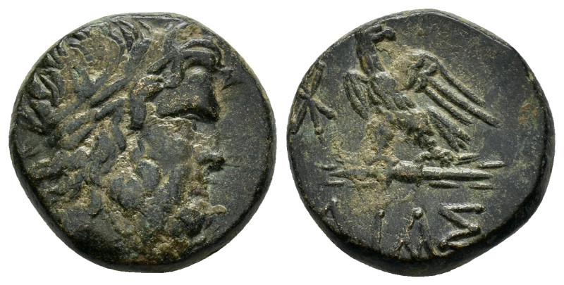 BITHYNIA. Dia.(Circa 85-65 BC).Ae.

Obv : Laureate head of Zeus to right.

Rev :...