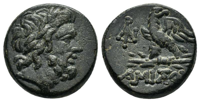 PONTOS.Amisos.Mithradates VI.(Circa 85-65 B)C.Ae.

Obv : Laureate head of Zeus r...