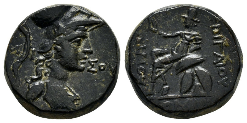 PONTOS. Amisos.Gaius Papirius Carbo.(62-59 BC).Ae.

Obv : AMI - ΣOY.
Helmeted bu...