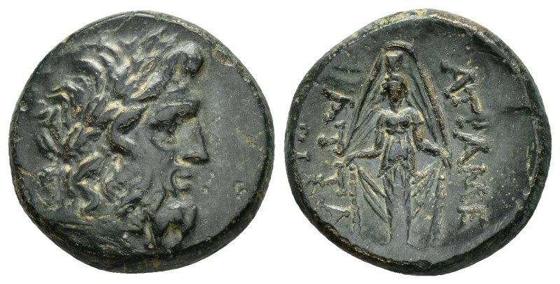 PHRYGIA. Apameia.(1st century BC).Ae.

Obv : Laureate head of Zeus right.

Rev :...