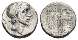 KINGS of CAPPADOCIA.Ariobarzanes III.(52-42 BC).Drachm.

Weight : 4.1 gr
Diameter : 14 mm