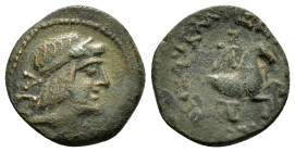 CILICIA. Seleukeia ad Kalykadnon.(2nd century BC).Ae.

Weight : 2.3 gr
Diameter : 17mm