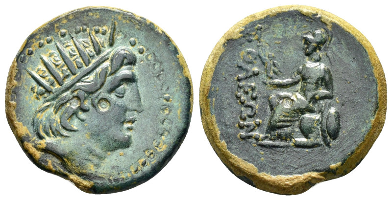 CILICIA.Soloi-Pompeiopolis.(Circa 2nd-1st Century BC).Ae.

Obv : Radiate head of...