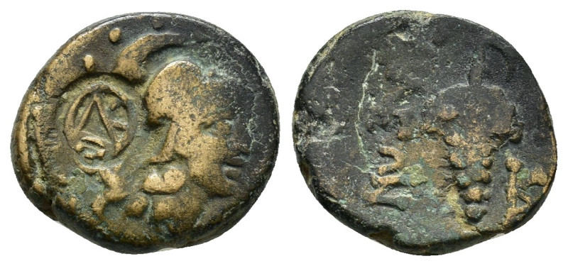CILICIA.Soloi-Pompeiopolis.(Circa 100-30 BC).Ae.

Weight : 3.8 gr
Diameter : 15 ...