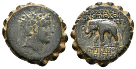 SELEUKID KINGDOM. Antiochos VI Dionysos (144-142 BC).Antioch on the Orontes.Ae.

Weight : 7.9 gr
Diameter : 22 mm