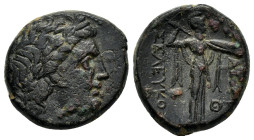 SELEUKID KINGS of SYRIA. Seleukos I Nikator.(312-281 BC).Ae.

Weight : 6.8 gr
Diameter : 19 mm