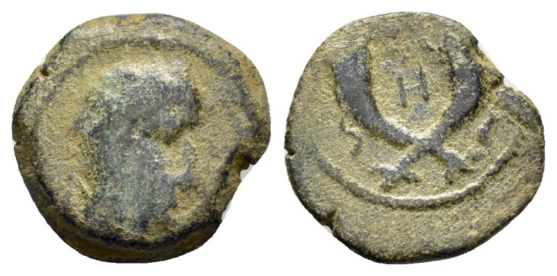 NABATAEA. Aretas IV.(Circa 9/8 BC-AD 40). Petra.Ae.

Obv : Laureate head right.
...