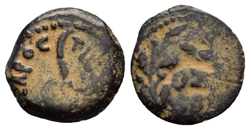 JUDAEA.Procurators. Pontius Pilate.(26-36 CE).Jerusalem.Ae. 

Weight : 1.4 gr
Di...