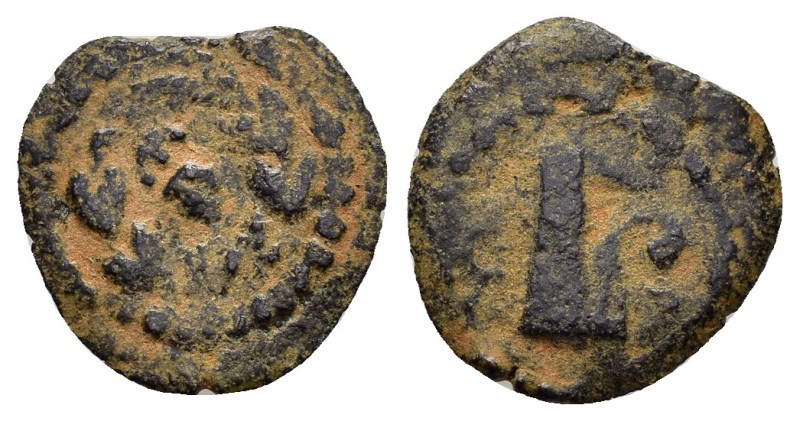 JUDAEA.Herodians. Herod II Archelaos.(4 BCE-6 CE). Jerusalem.Ae.

Weight : 1.1 g...