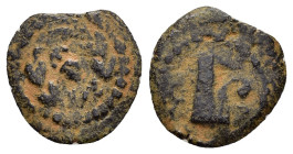 JUDAEA.Herodians. Herod II Archelaos.(4 BCE-6 CE). Jerusalem.Ae.

Weight : 1.1 gr
Diameter : 14 mm