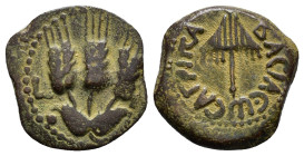 JUDAEA. Agrippa I.(52-59).Jerusalem.Ae.

Weight : 2.2 gr
Diameter : 16 mm