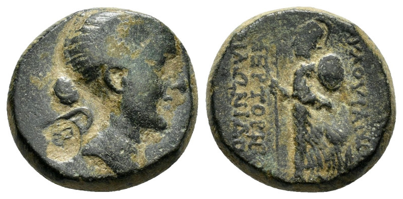 PHRYGIA.Eumeneia.Fulvia.First wife of Mark Antony.(Circa 41-40 BC).Ae.

Obv : Wi...