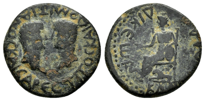 LYCAONIA. Laodicea Combusta. Titus and Domitian (69-79). Ae.

Obv : ΤΙΤΟC ΚΑΙ ΔΟ...