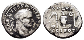 VESPASIAN.(69-79). Rome.Denarius.

Weight : 3.1 gr
Diameter :18 mm