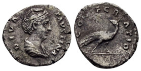 DIVA FAUSTINA I.(Died 140).Rome.Denarius.

Weight : 2.8 gr
Diameter : 19 mm