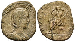 OTACILIA SEVERA (Augusta, 244-249). Sestertius. Rome.

Weight : 13.0 gr
Diameter : 24 mm