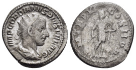 GORDIAN III.(238-244).Rome.Antoninianus.

Weight : 5.4 gr
Diameter : 22 mm