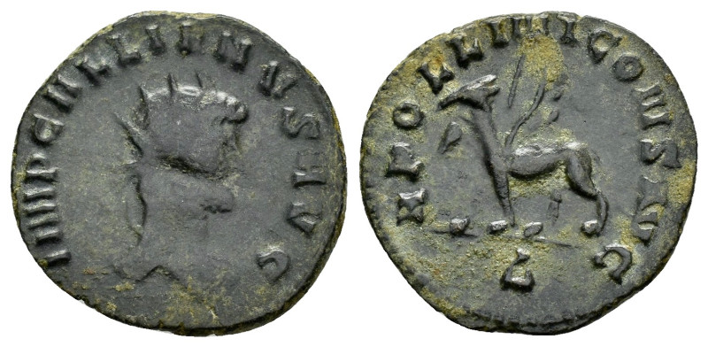 GALLIENUS, 253-268 AD. AE Antoninianus (3.10 gm) of Rome. 

Weight : 2.7 gr
Diam...