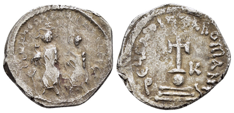 HERACLIUS with HERACLIUS CONSTANTINE (610-641).Constantinople. Hexagram. 

Obv :...