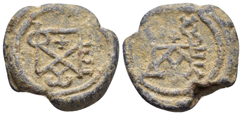 BYZANTINE LEAD SEAL.(Circa 11 th Century).Pb.

Weight : 16.01 gr
Diameter : 25 m...