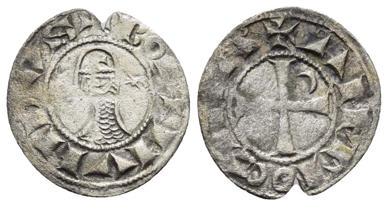 CRUSADERS.Antioch.Bohemund III.(1163-1201).BI Denier.

Obv : +BOAMVNDVS.
Profile...