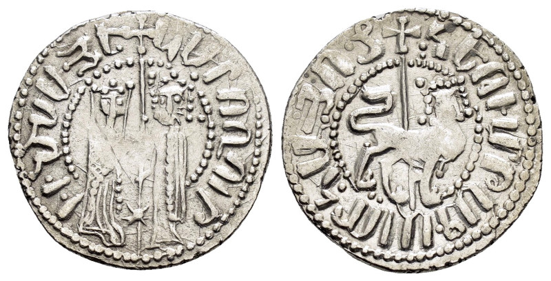 CILICIAN ARMENIA.Hetoum I and Zabel.(1226-1270).Sis.Tram.

Obv : Zabel and Hetou...