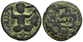 ISLAMIC. Anatolia & al-Jazira (Post-Seljuk). Artuqids (Mardin). Husam al-Din Yuluq Arslan (AH 580-597 / 1184-1200 AD). Ae Dirham. 

Weight : 11.9 gr
D...