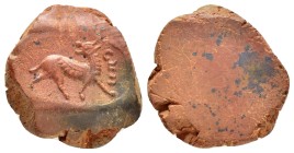 ANCIENT ROMAN TERRACOTTA SEAL / BULLA.(1st-2nd Century).

Weight : 2.08 gr
Diameter : 19 mm