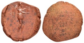 ANCIENT ROMAN TERRACOTTA SEAL / BULLA.(1st-2nd Century).

Weight : 3.0 gr
Diameter : 23 mm