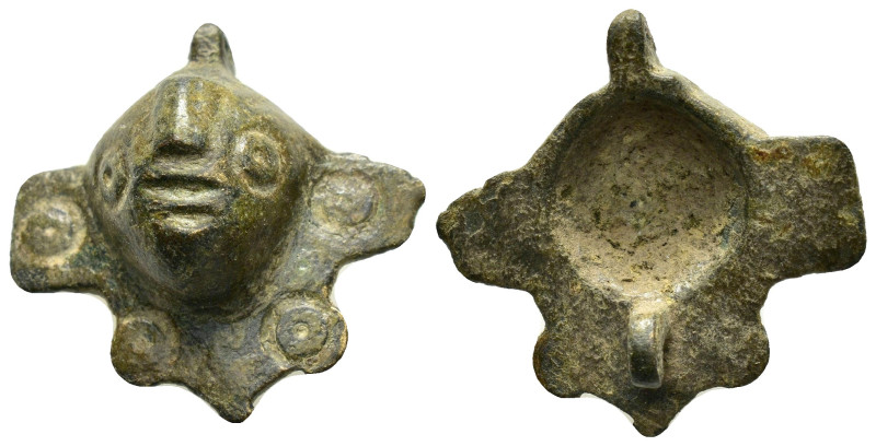 ANCIENT ROMAN BRONZE APPLIQUE.(1ST-3RD CENTURY).Ae.

Weight : 9.2 gr
Diameter : ...