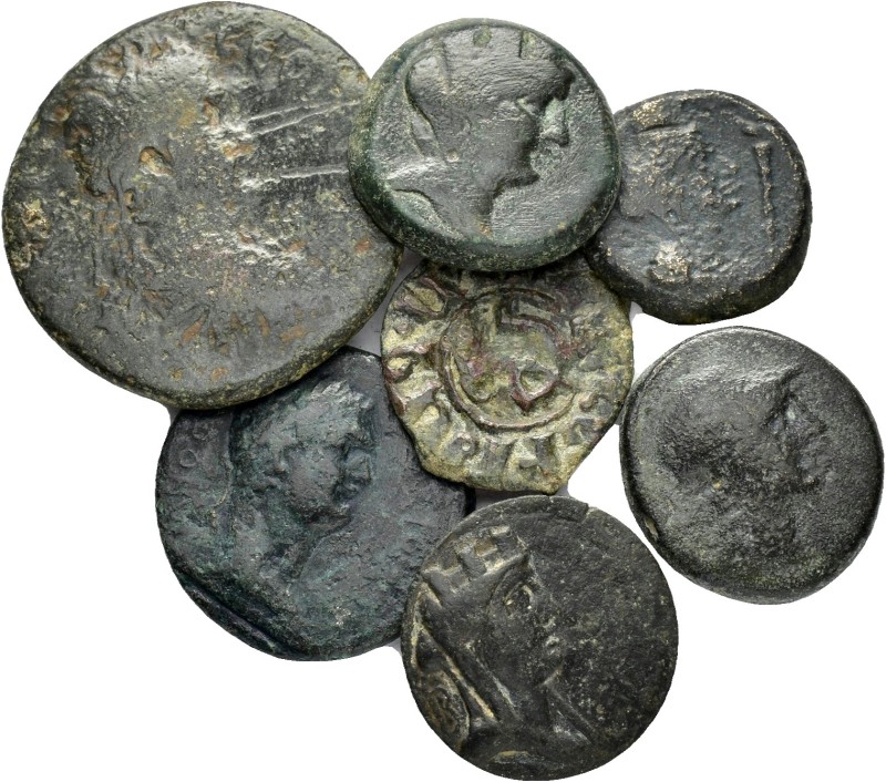 ANCIENT BRONZE COINS.SOLD AS SEEN.NO RETURN.