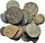 ANCIENT BRONZE COINS.SOLD AS SEEN.NO RETURN.