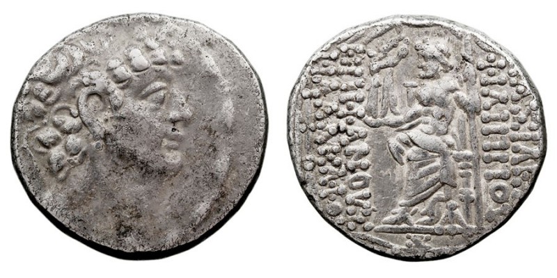 MONEDAS ANTIGUAS. REINO SELEUCIDA. Filipo I. Tetradracma. AR. (C. 95/4-76/5 a.C....