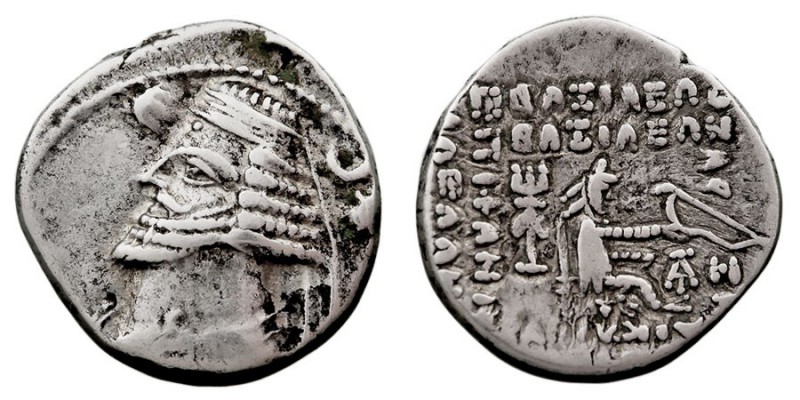 MONEDAS ANTIGUAS. REINO PARTIO. Orodes II. Ekbatana. Dracma. AR. (C. 57-38 a.C.)...