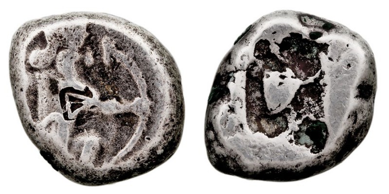 MONEDAS ANTIGUAS. IMPERIO PERSA. Siclo. AR. Aqueménidas. (475-420 a.C.) A/Rey en...