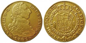 MONARQUÍA ESPAÑOLA. CARLOS III. 4 Escudos. AV. Madrid PJ. 1781. 13,41 g. CAL.306. MBC/MBC+