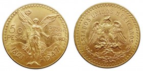 MONEDAS EXTRANJERAS. MÉJICO. 50 Pesos. AV. 1947. 41,66 g. KM.481. EBC-