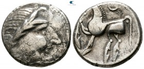 Eastern Europe. Imitation of Philip II of Macedon circa 200-0 BC. "Kugelwange" type. Tetradrachm AR