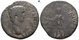 Celtic. Uncertain mint. Imitation of Claudius AD 41-54. Sestertius AE