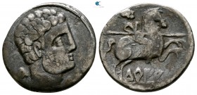 Hispania. Turiasu 200-0 BC. Denarius AR