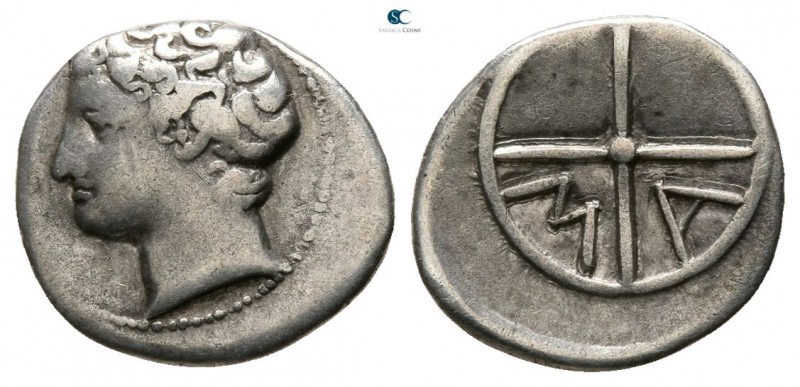 Gaul. Massalia circa 100-50 BC. 
Obol AR

 11mm., 0,80g.



very fine